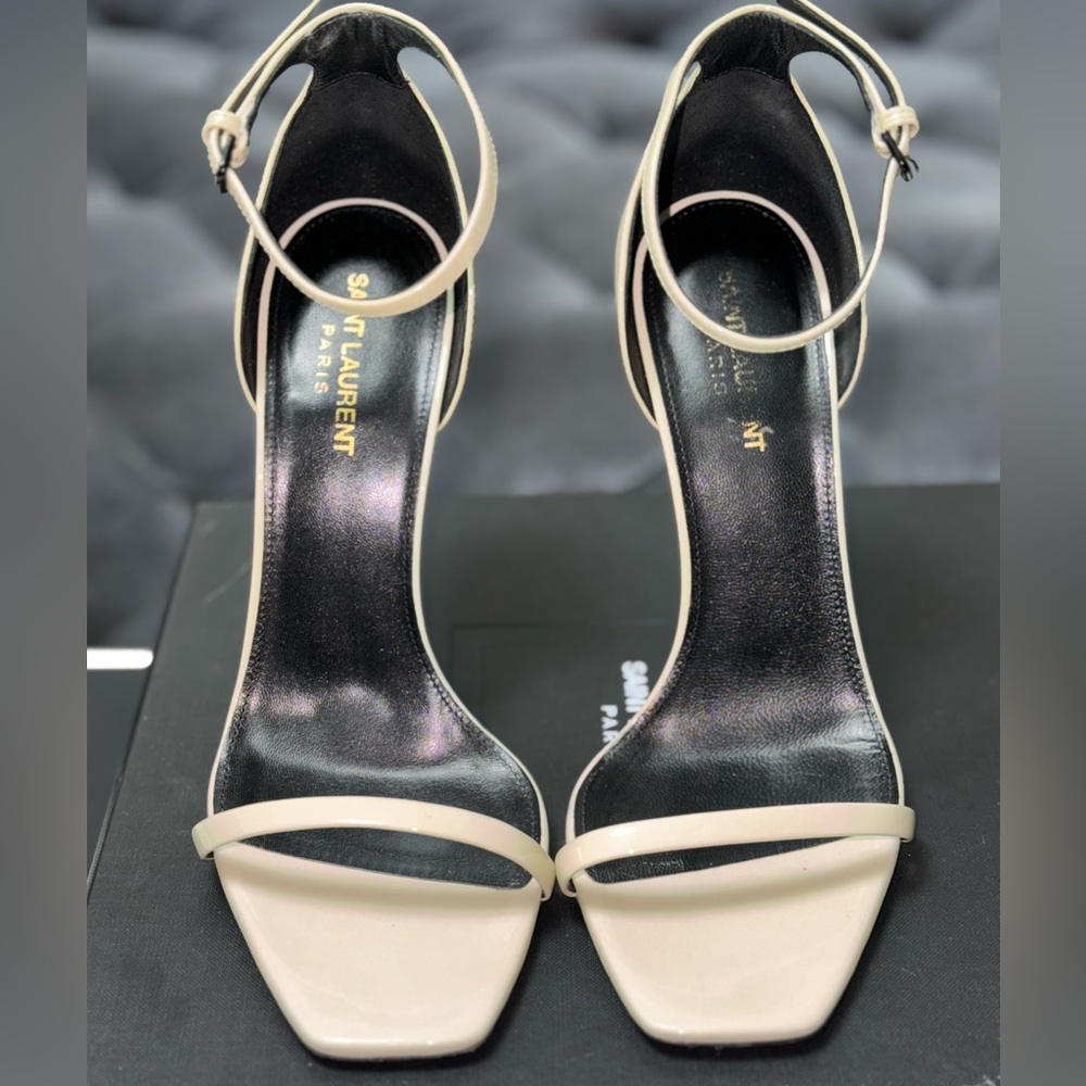 Opyum YSL Logo-Heel Sandals with Black
Hardware - Picture 9 of 12
